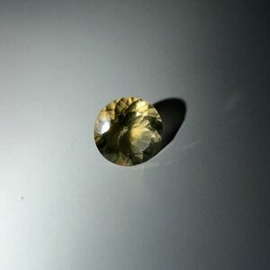 Round Brilliant Cut Golden Yellow Loose Gemstone Faceted Lemon Quartz Stone‎